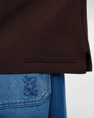 Polo Strick-Shirt - Dark Choco