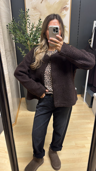 Bouclé-Jacke "Shaima-11"