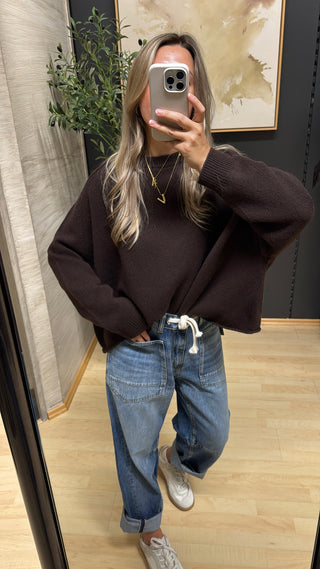 Wollpullover - Braun