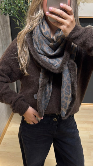 Dreieckstuch Leo & Fake Fur