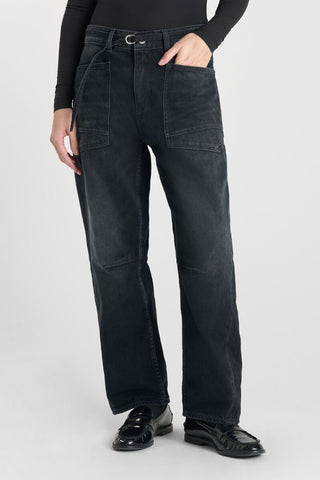 Ballon Jeans "Madie" Front Pockets - Blue/Black