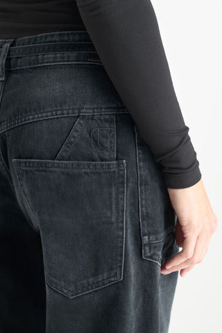 Ballon Jeans "Madie" Front Pockets - Blue/Black