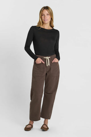 Ballon Jeans "Madie" Front Pockets - Choco