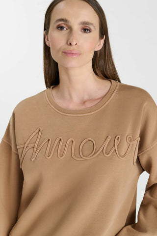 Sweater Amour "Lacet" - Camel