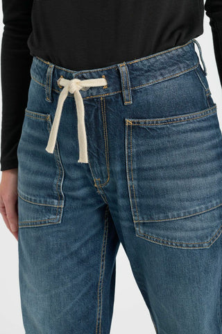 Ballon Jeans "Madie" Front Pockets - Dark Blue