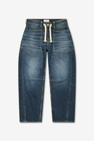 Ballon Jeans "Madie" Front Pockets - Dark Blue