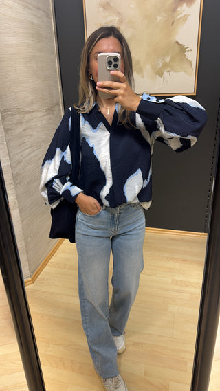 Blue Mixed Bluse „Gladis1“