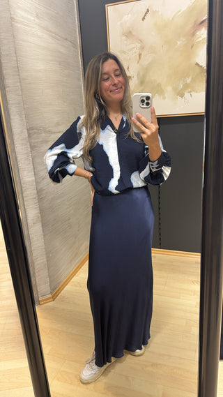 Blue Mixed Bluse „Gladis1“