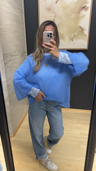 Feiner Kid Mohair Pullover "HelinAS" 3/4 Arm