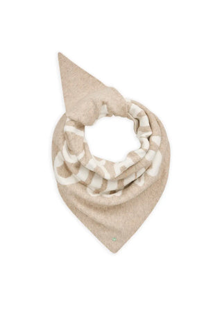 Dreieckstuch “Paris-Amour“ - Beige/Ecru