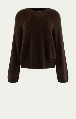 Flauschiger Cashmere Wollpullover “Florance“ - Braun