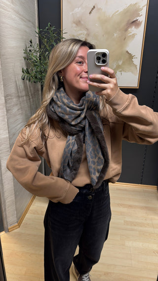 Dreieckstuch Leo & Fake Fur