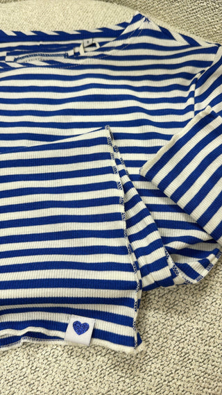 Longsleeve “Striped“ mit Herzdetail