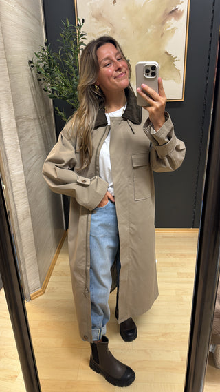 Regenmantel "Lagos Long" - Khaki