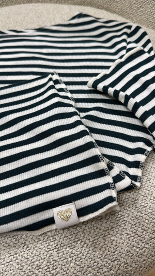 Longsleeve “Striped“ mit Herzdetail