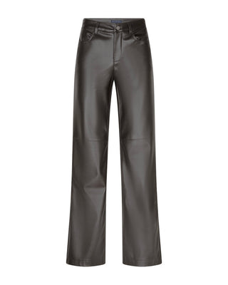 Straight Leg Hose aus veganem Leder „Colette“