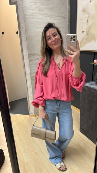 Bluse mit Rüsche "Barbel6"