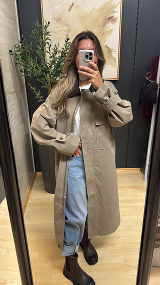 Regenmantel "Lagos Long" - Khaki