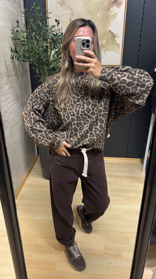Leo-Sweater "Terea" - Braun