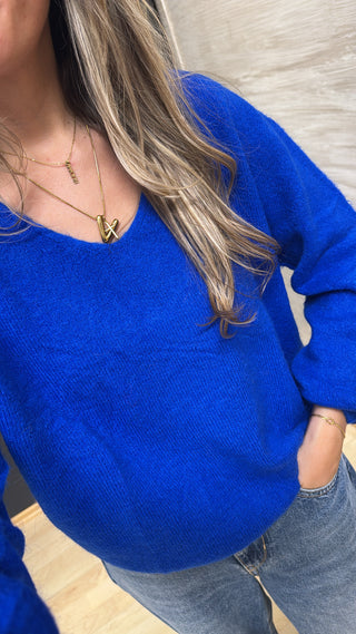 Baby Alpaca Pullover V-Neck "PinaAS"