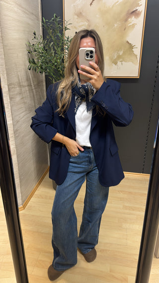 Wide Leg Jeans “Claudette“ - Insert Contrast