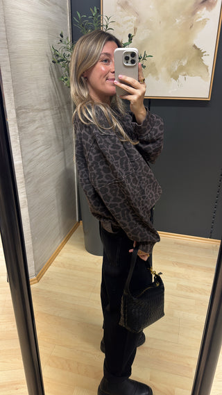 Sweat Bomberjacke “Lilla“ - Braun Leo