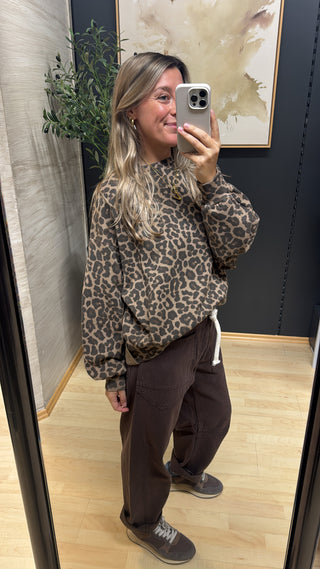 Leo-Sweater "Terea" - Braun