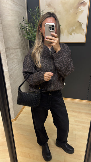 Sweat Bomberjacke “Lilla“ - Braun Leo