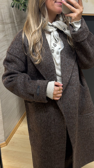 Wintermantel “Saskia“ - Taupe meliert