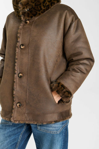 Wendejacke Teddy Leo - Braun