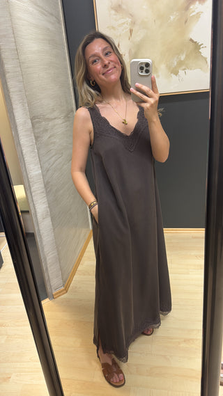 Midikleid mit Spitze - Choco