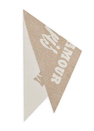Dreieckstuch “Paris-Amour“ - Beige/Ecru