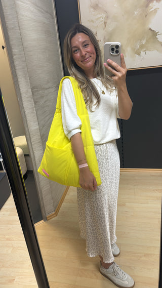 Puffer Shopper - Neon Gelb