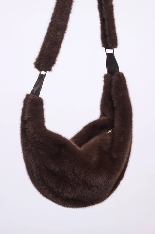 Crossbody Felltasche “Nayla“ - Braun
