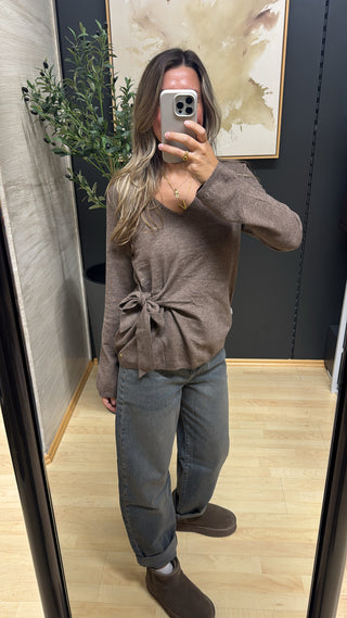 Strickshirt mit Schleifen Detail "Sweet-Knot"