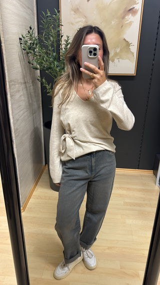 Strickshirt mit Schleifen Detail "Sweet-Knot"