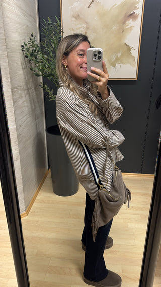 Oversized Hemdbluse gestreift "Henne"
