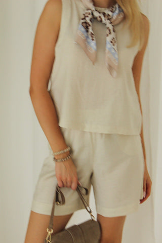 Shorts "Disa" - Creme