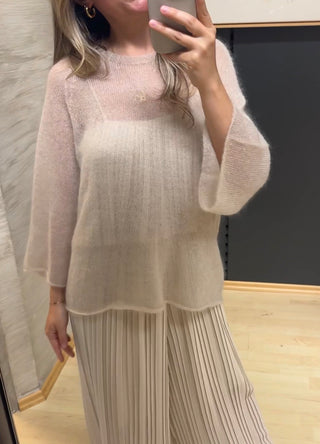 Feiner Kid Mohair Pullover "HelinAS" 3/4 Arm