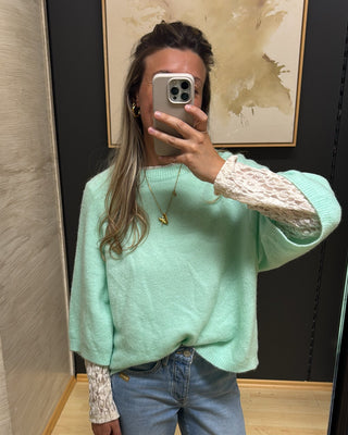 asmo-damen-strick-pullover-mint-türkis-baby-alpaca