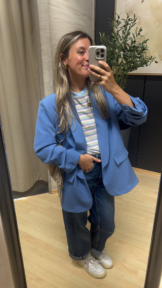 asmowoman-blazer-raffung-3/4-Arm-Long-Blazer-taubenblau-damen