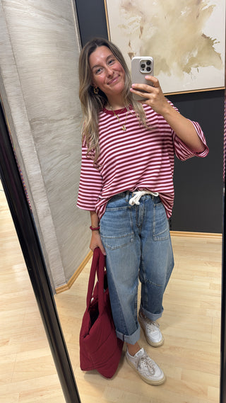 damen-shirt-asmo-oversized-rot-rosa-shirt-gestreift
