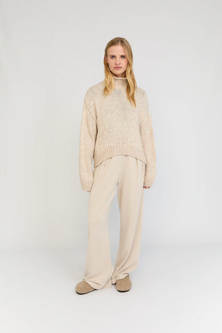 Grobstrick Pullover "Bonnie" - Light Beige
