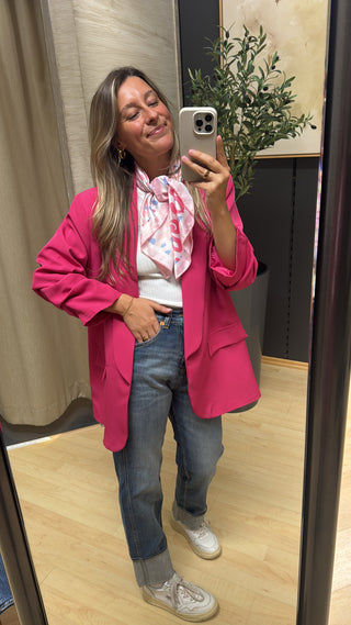pinker-blazer-mit-raffung-3/4-asmo-woman-mode-oldenburg-longblazer
