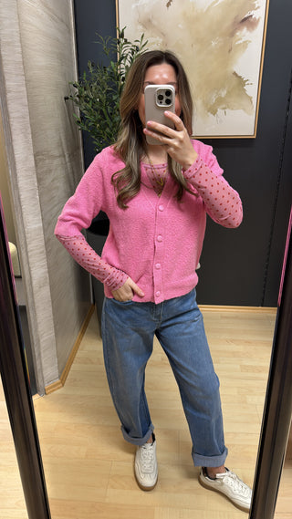 redbutton-boucle-strickjacke-ln-pink-asmo-mode-oldenburg