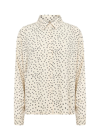 Polca Dots Bluse "SC-Gilda" - Creme