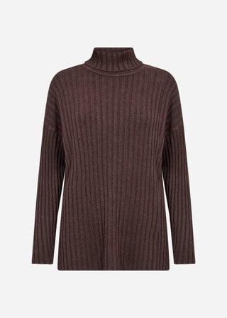 Rollkragen Pullover "Kanita" - Dunkle Pflaume